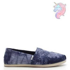 Toms Classic Alpargata Shoes Womens 9 Tie Dye Blue Slip On Lightweight Loafer
